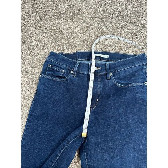 Levi’s classic bootcut denim jeans mid rise dark wash blue denim women’s 26 - Picture 10 of 12